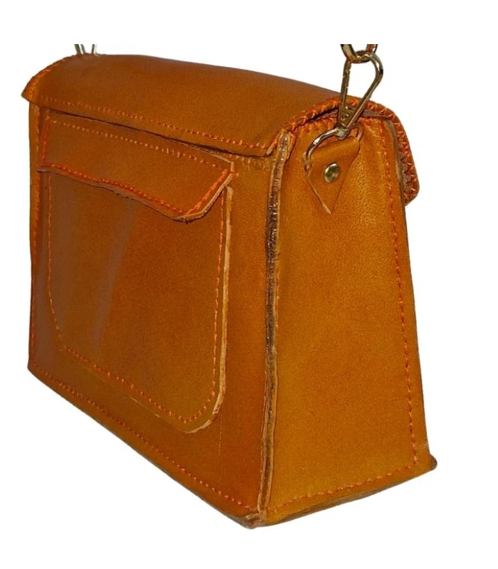 کیف دوشی چرمی دست دوز کد 135